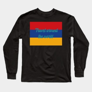 Travel Around the World - Armenia Long Sleeve T-Shirt